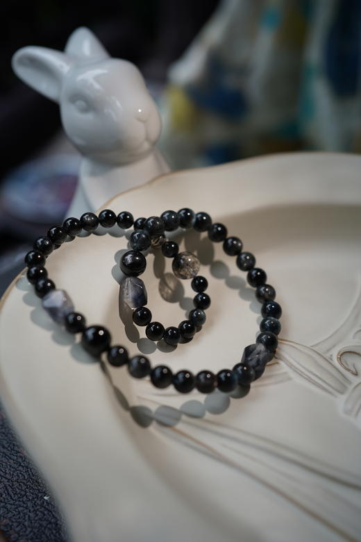 【普陀山】五⾏属⽔招财织梦者晶石手串 ⼿围14-14.5 商品图3