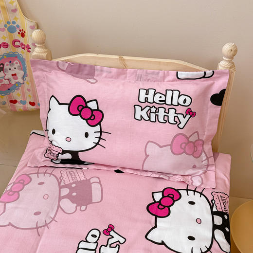 自然醒A类全棉三丽鸥花型幼儿园套件三件套六件套纯棉宝宝午睡被褥专用床上用品JY 商品图11