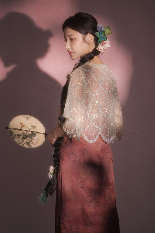 逸红颜明月优选#爆闪波浪边外套​​「天鹅」重磅高定非遗系列，双层蕾丝网纱，如月光织就～ 商品图11