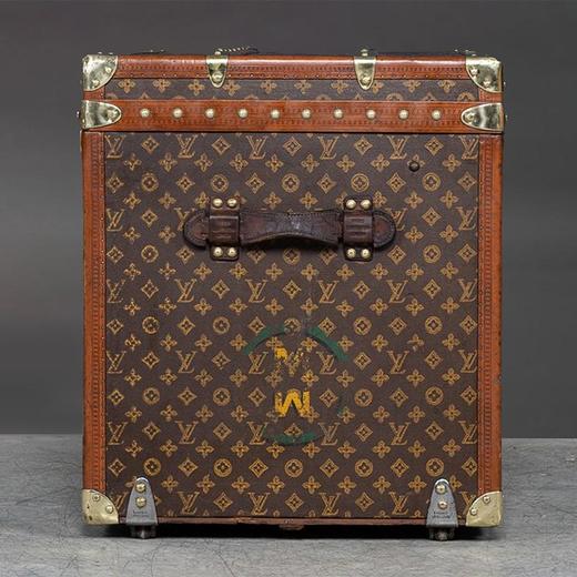 独角鹿西洋古董1920年代法国顶级奢侈品牌路易威登出品Monogram帆布经典老花款帽箱 商品图3