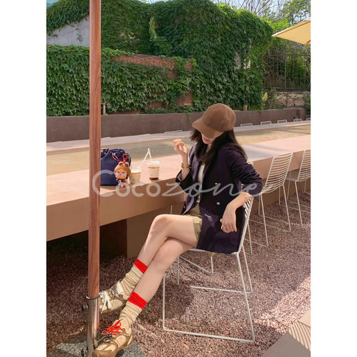 COCO ZONE 刘一一  “回响”莱赛尔亚麻混纺西装外套 CD1A1058 商品图2