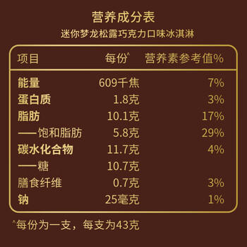 梦龙【王嘉尔推荐】迷你梦龙松露巧克力43g*2+卡布基诺味冰淇淋42g*2 商品图6
