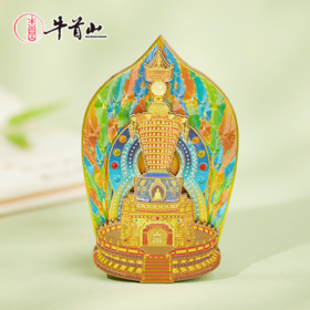 牛首山文创舍利大塔银箔发光磁吸冰箱贴创意南京旅游纪念品礼物