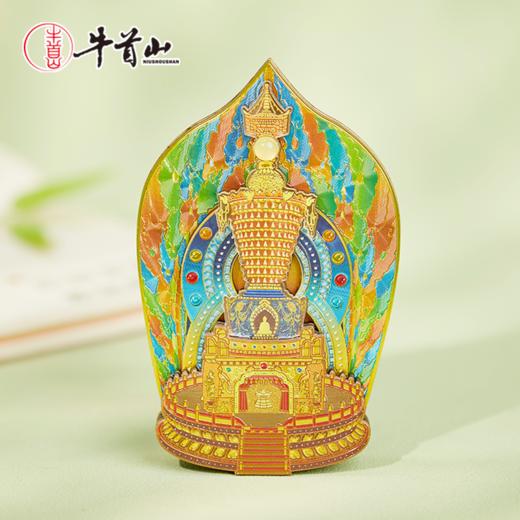牛首山文创舍利大塔银箔发光磁吸冰箱贴创意南京旅游纪念品礼物 商品图0