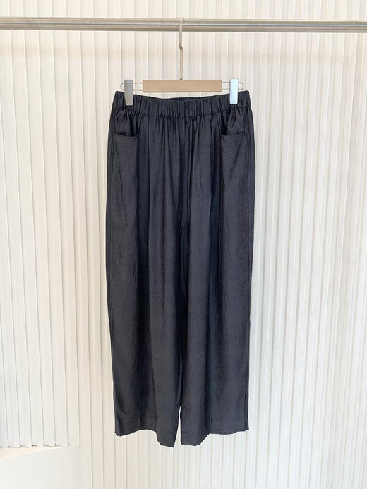 智感轻都市9分“轻牛仔”香蕉裤 显瘦修胯显腿细香蕉裤 轻牛仔风 冷都时装灰西裤 会呼吸的薄 时尚新香蕉裤型 松紧腰设计 商品图7