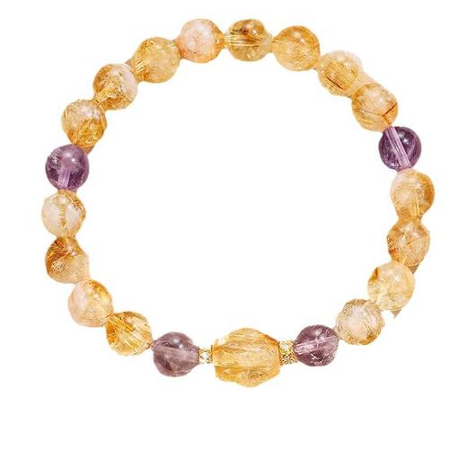 钻石豪门8000积分天然黄水晶手链 商品图3