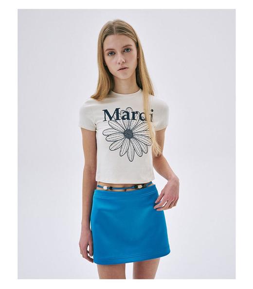 点此购买 Mardi Mercredi夏季女士雏菊印花短版短袖T桖 xg 323342 商品图7
