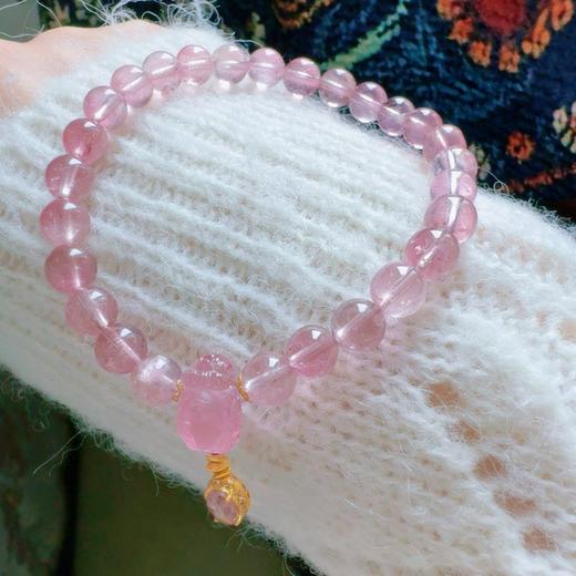 6.8mm单圈粉碧玺手串 商品图0