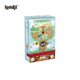 londji 小小拼图系列 我的小苹果 36片 适合4岁+ 小巧可爱的尺寸 便携易收纳-PZ619U