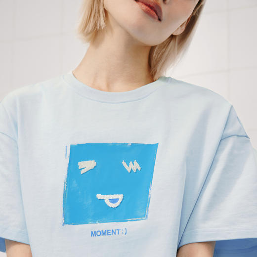 【商场同款】麦檬夏亲肤宽松舒适T恤4F4100961 商品图3