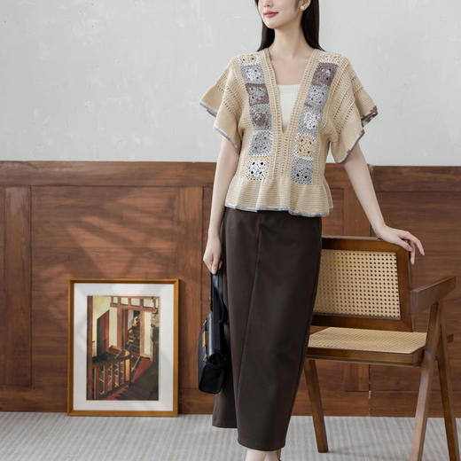 苏苏姐家木生花蕾丝上衣手工DIY钩针纯棉毛线团自制材料包 商品图1