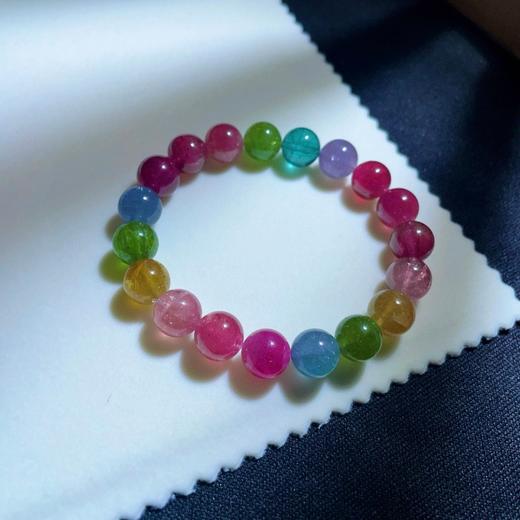 9.8mm单圈彩虹碧玺手串 商品图2