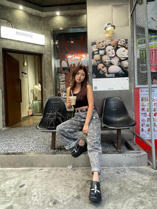 SMFK x Crocs 联名系列光轮十字花厚底增高洞洞鞋女款（HY） 商品图0