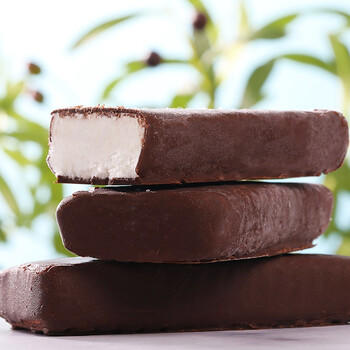 光明牌紫雪糕55g*6支 经典回味香草巧克力脆皮冷饮 冰淇淋家庭装 商品图2