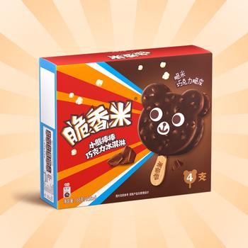 脆香米冰淇淋 巧克力口味小熊棒棒42g*4支 雪糕 冰激淋 商品图6