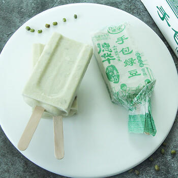 德华手包绿豆口味雪糕70gx10支 老味道豆沙冰棍冰淇淋家庭装冰激凌 商品图3