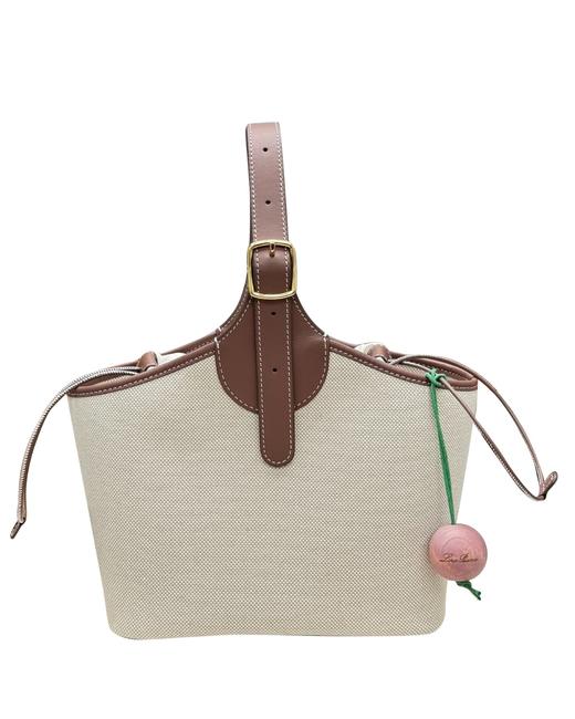 女款Bobbin帆布袋包包  亚麻抽绳内袋ba015 商品图0