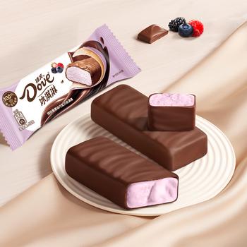 德芙（Dove）冰淇淋 缤纷莓果味巧克力冰淇淋 50g*4 雪糕冰激凌 商品图0