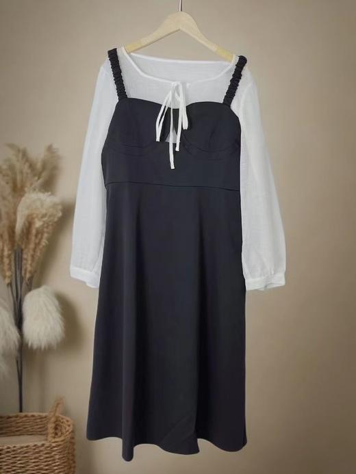 【诗铭洛可】（套装）XCA431雪纺薄衫➕吊带裙连衣裙两件套A2-2 商品图2