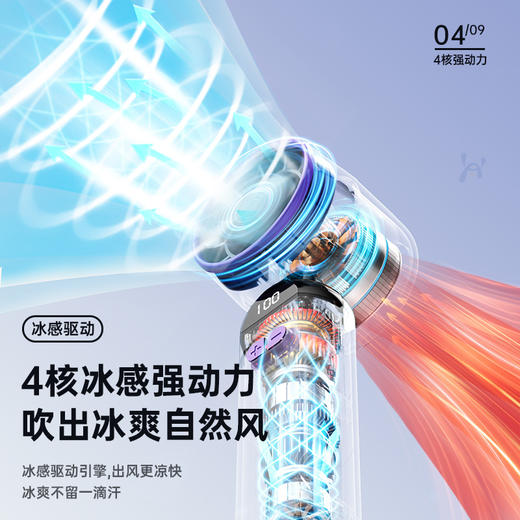 【手持小风扇可冰敷制冷】桌面usb小型风扇 户外便携学生宿舍电风扇  商品图3