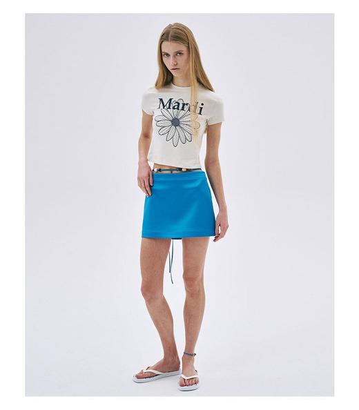 点此购买 Mardi Mercredi夏季女士雏菊印花短版短袖T桖 xg 323342 商品图8