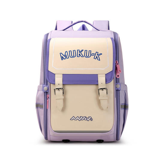 新款小学生书包 ，2-6年级小学生都爱！简约运动风撞色书包，轻便耐用还超时尚🔥男女生通用！ 商品图1