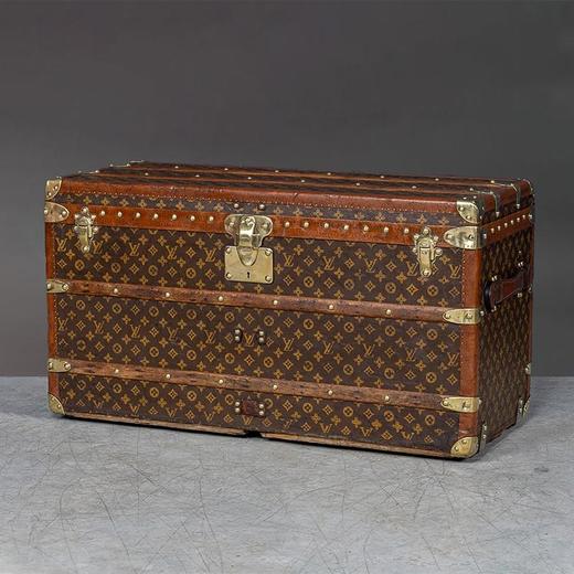 独角鹿西洋古董1930年代法国顶级奢侈品牌路易威登出品Monogram帆布经典老花款鞋箱 商品图0