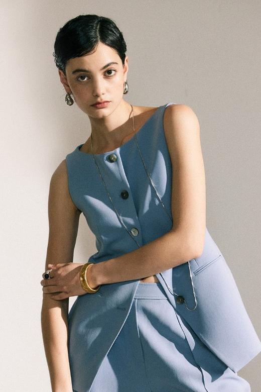 ESTELLICA 通勤无袖简约气质套装 20833 商品图1