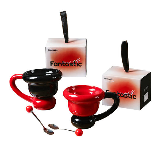 【范特西创意陶瓷马克杯】ins风伴手礼情侣水杯礼物 办公室高颜值雪糕杯马克杯礼品 商品图4