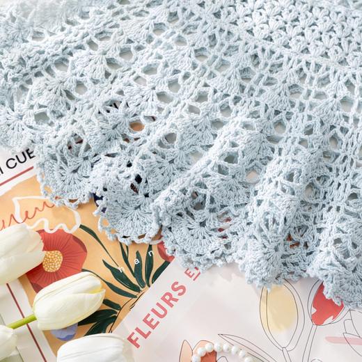 苏苏姐家柔曼涟漪露肩上衣手工DIY编织亚麻蕾丝钩针毛线团材料包 商品图4