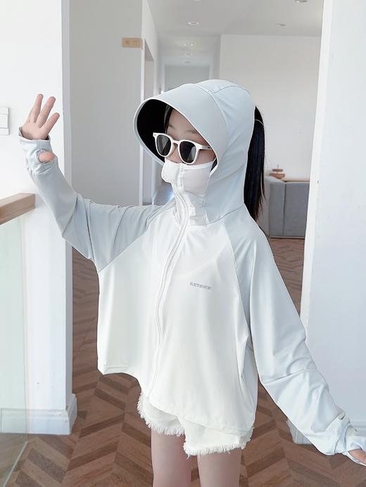 【YW】无忧购79元3件儿童防晒连帽带帽檐拼接撞色910（截单后3-5天发货) 商品图14