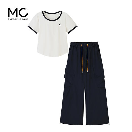 女装T恤配速干香蕉工装裤套装-99S5223018 商品图0