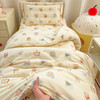 自然醒A类幼儿园全棉双层纱套件三件套六件套纯棉儿童被褥宝宝午睡床品JY 商品缩略图6