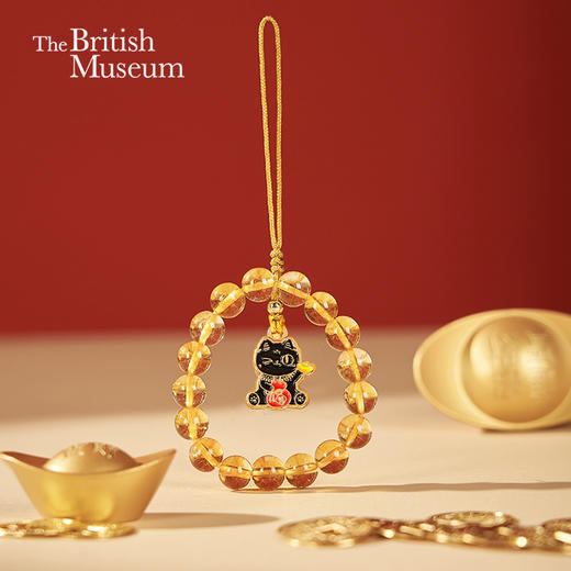 大英博物馆 巴斯特系列 招财进宝 手机绳 商品图0