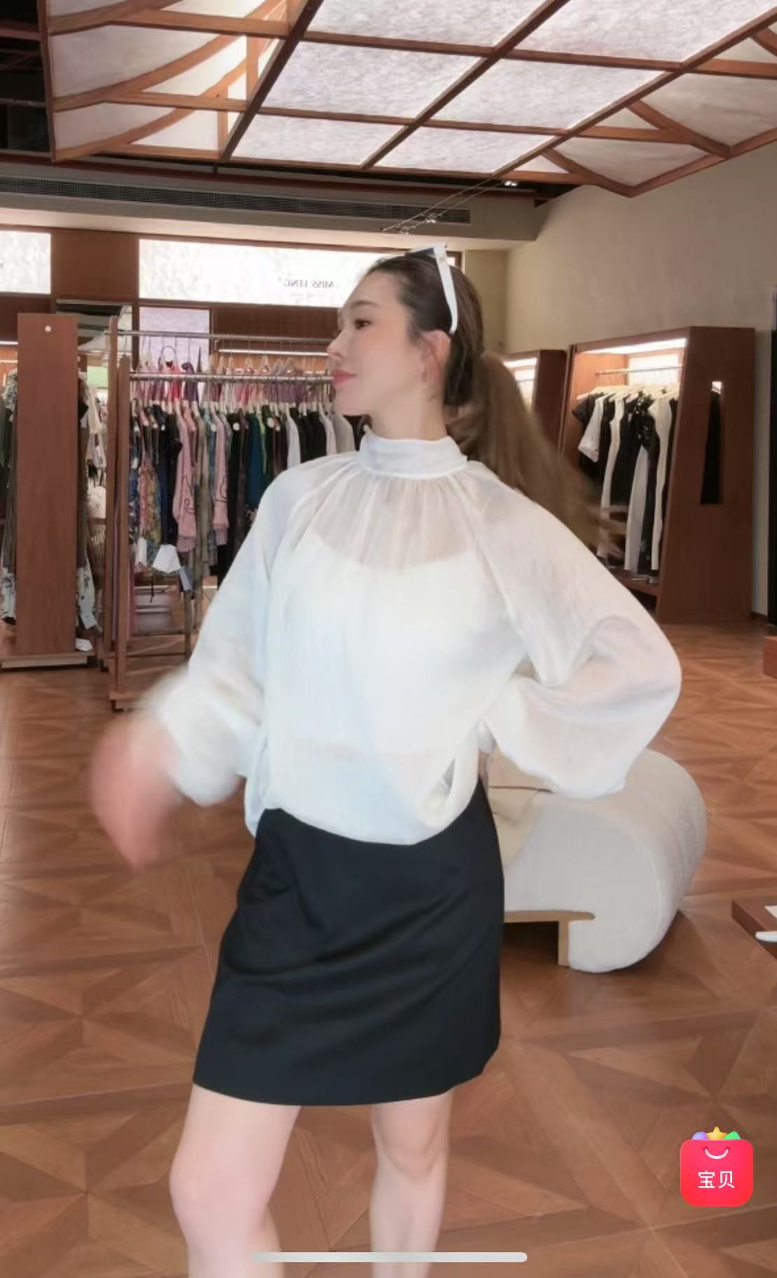 PIANAI冷小姐#  白色蝴蝶结飘带衬衣