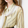 【商场同款】诗凡黎撞色条纹翻领衬衫2025夏新款衬衣女3G4120201 商品缩略图3