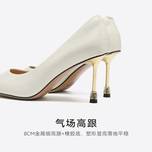 星期六气质尖头时尚压纹细高跟SSD3111106 商品图11