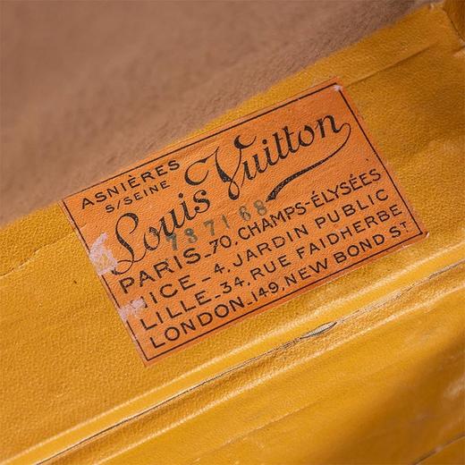 独角鹿西洋古董1930年代法国顶级奢侈品牌路易威登出品Monogram帆布经典老花款鞋箱 商品图6