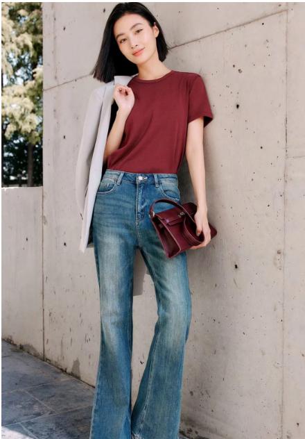 实用主义，真正的极简风简约不简单，客供面料定制款干干净净的【极简纯色正肩百搭T恤YYTMA63】慵懒松弛感轻松拿捏 商品图3