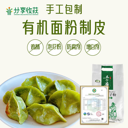 【包邮】生态羽衣甘蓝水饺 | 皮馅儿比1：1 | 农场自产 | * Ecological Kale Dumplings 商品图1