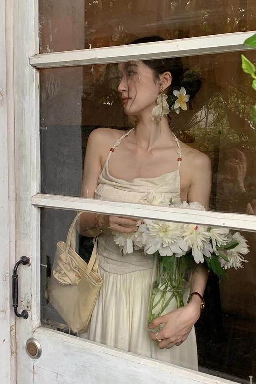 SUMMER & SAGE 韩系度假风慵懒吊带连衣裙 20836 商品图2