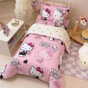 自然醒A类全棉三丽鸥花型幼儿园套件三件套六件套纯棉宝宝午睡被褥专用床上用品JY