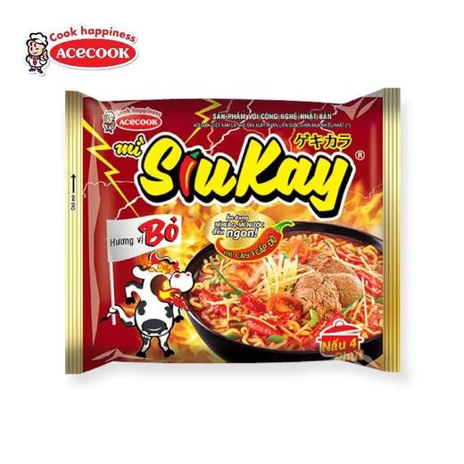 ACECOOK辣牛肉风味方便面127g/032680 劲道Q弹 商品图0