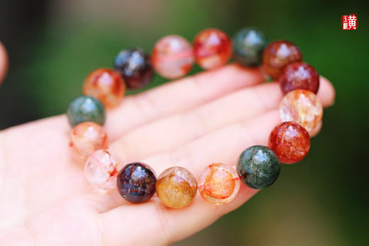 福禄寿胶花水晶手串，珠径13.5mm，赠证书 商品图1