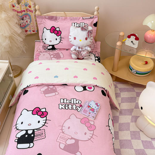 自然醒A类全棉三丽鸥花型幼儿园套件三件套六件套纯棉宝宝午睡被褥专用床上用品JY 商品图4