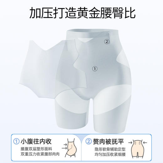 夏日“藏肉神器”内搭好心机❗️【冰透无痕轻塑收腹裤】内裤+收腹+提臀裤三合一❗️裸感贴身，体验无束缚的快乐！ 商品图7