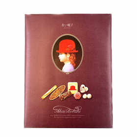 【临期】日本红帽子紫色17枚什锦礼盒饼干116.6g（26年1月24日）