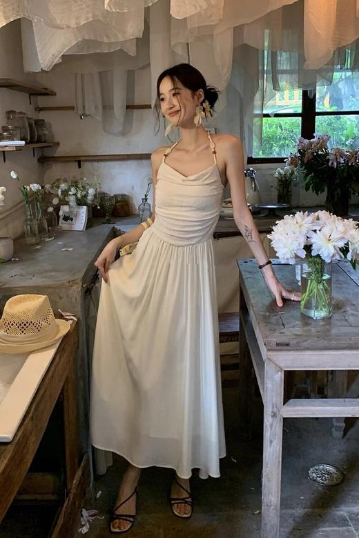 SUMMER & SAGE 韩系度假风慵懒吊带连衣裙 20836 商品图0