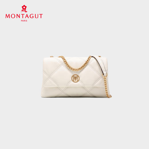 梦特娇女包2025新款时尚小香风链条单肩包牛皮真皮百搭斜挎腋下包 商品图4