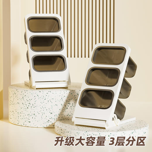 Touchmark马克笔收纳架斜插式笔筒大容量文具收纳盒收纳盒学生笔桶儿童书桌笔盒办公室桌面笔架化妆品收纳架 商品图1